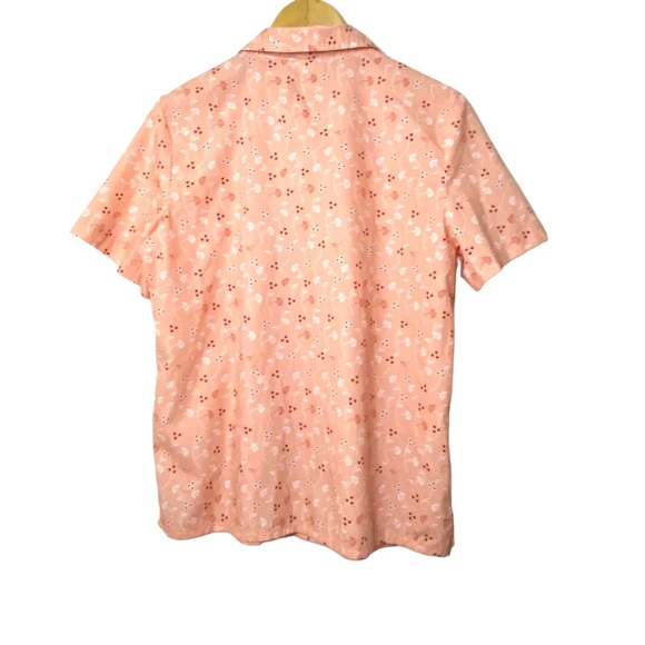 Sara Morgan snap button down shirt sleeve shirt w/front pocket. - Picture 7 of 10